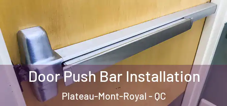 Door Push Bar Installation Plateau-Mont-Royal - QC