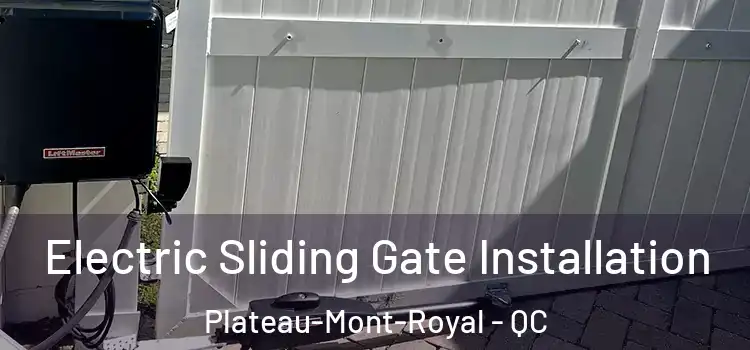 Electric Sliding Gate Installation Plateau-Mont-Royal - QC